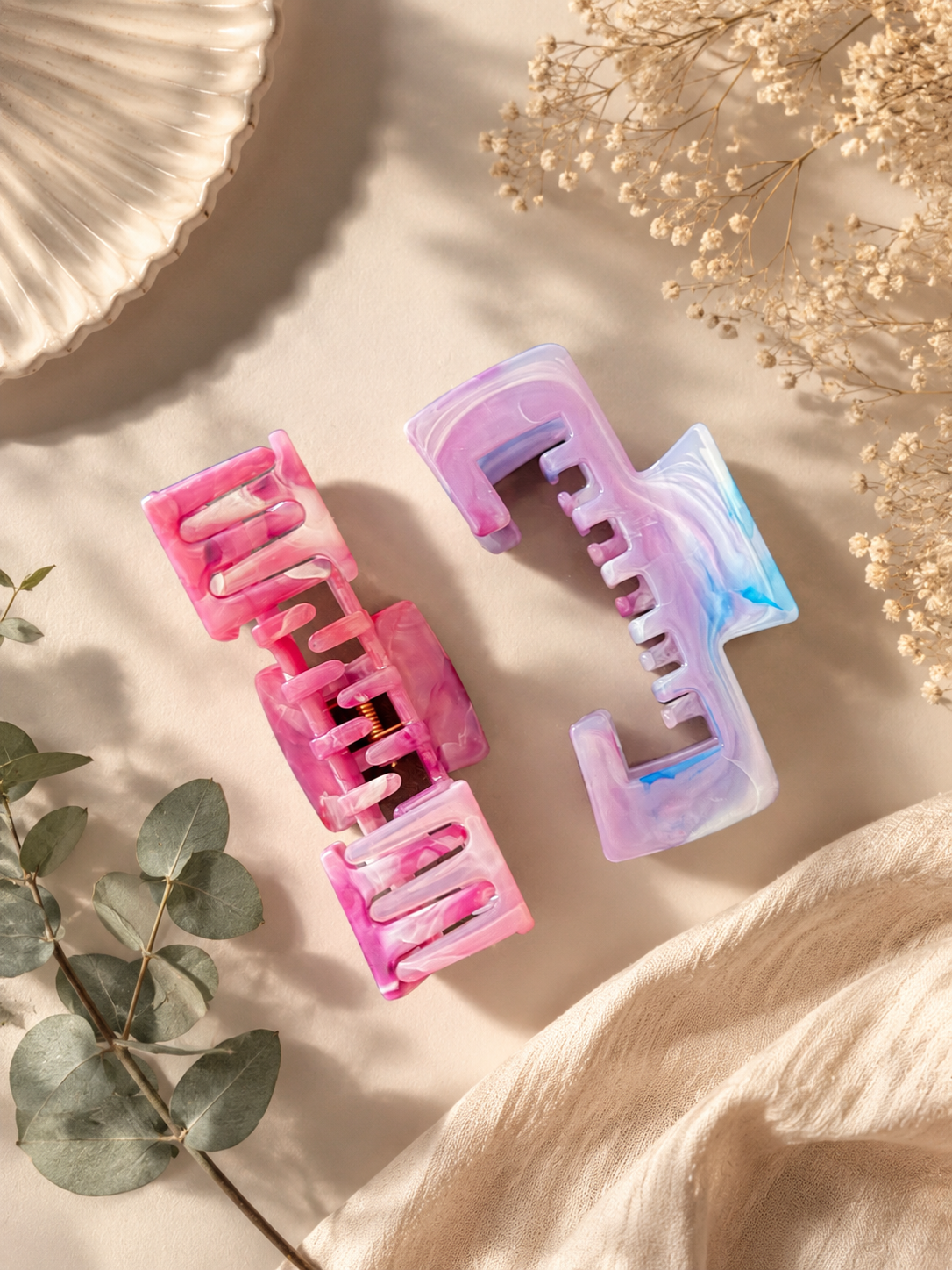 ✨ Lot de 2 grosses pinces à cheveux