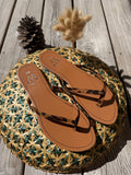 Sandales / tong motif léopard T41