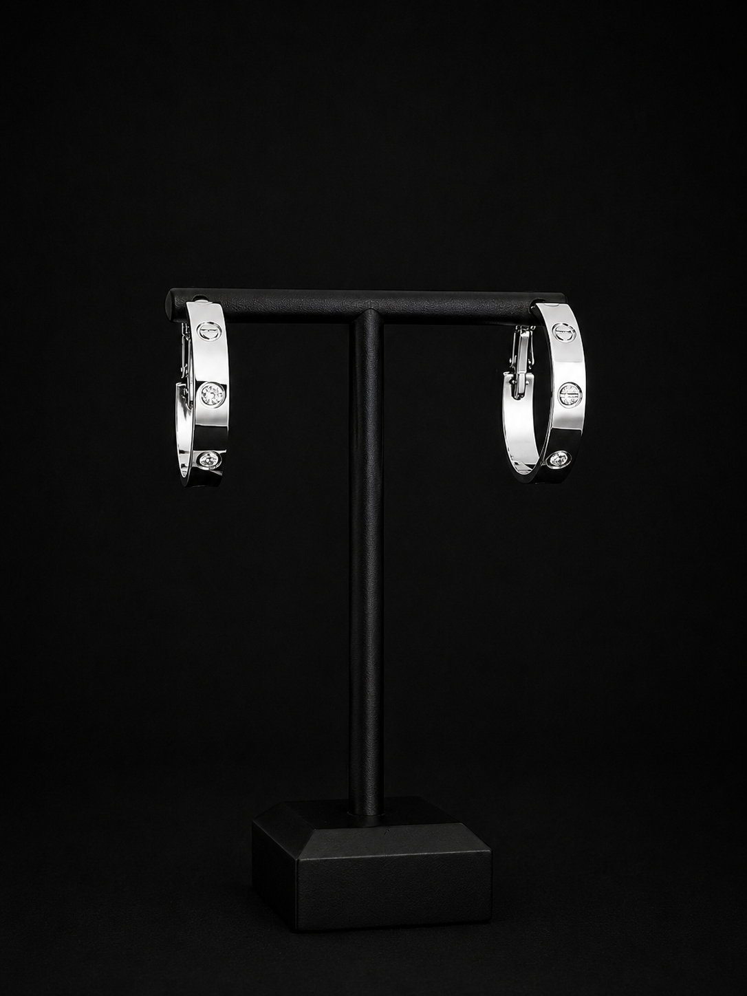 Boucles d’oreilles Créoles Argentées