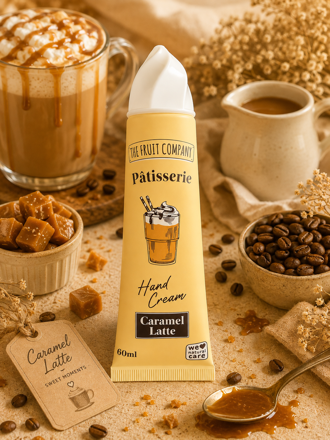 🍮 Crème mains Caramel Latte - 60ml