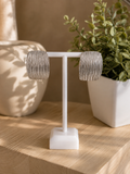 Boucles d’oreilles Texturées Argentées