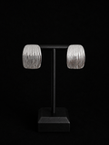 Boucles d’oreilles Texturées Argentées