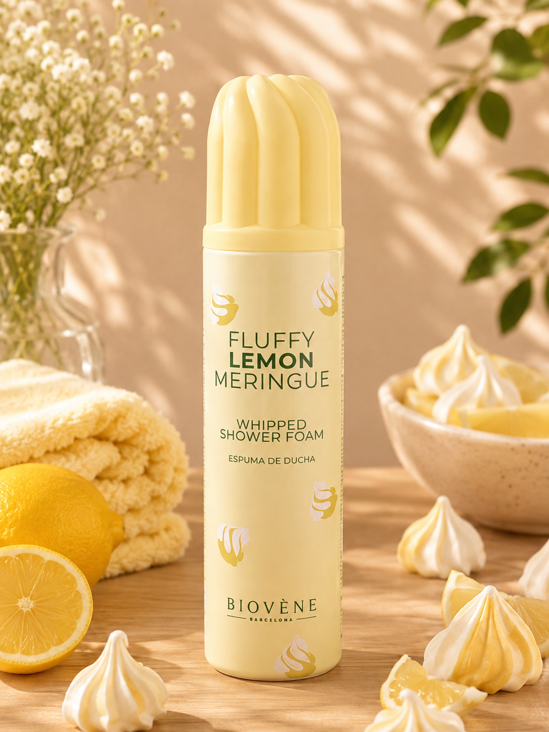 🍋 Mousse de Douche Chantilly citron meringuée ~ 250ml