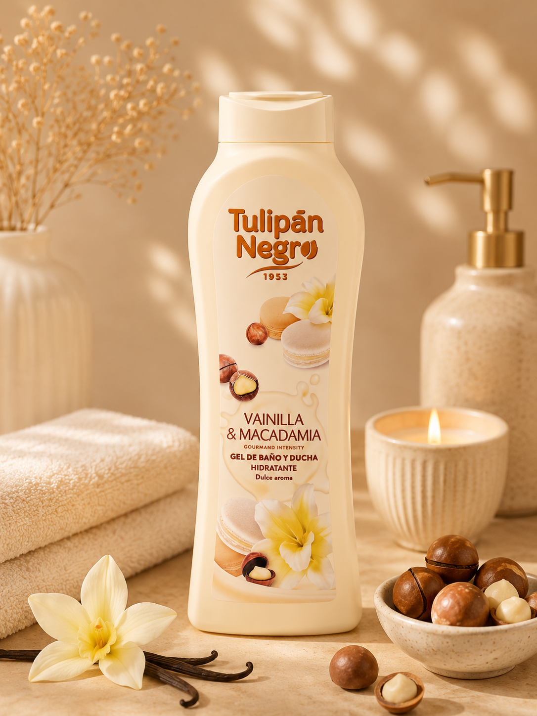 🍦Gel douche & bain Vanille Macadamia 650ml