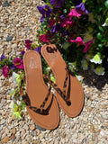 Sandales / Tong motif léopard T42